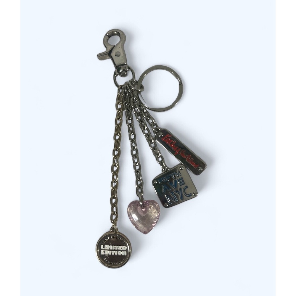 Kathy van Zeeland Heart Purse Charm Key Ring limited edition enamel
